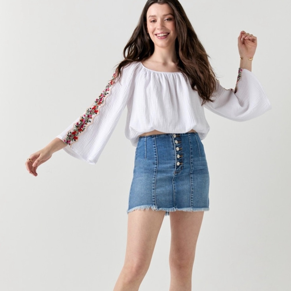Denim Mini Skirt